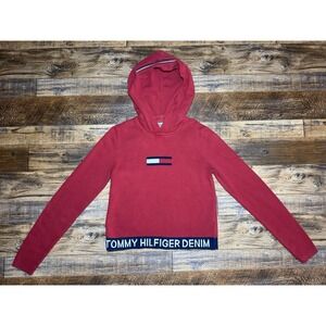 Tommy Hilfiger Denim Girls Hooded Sweater Long Sleeve Size Small S - 5S593